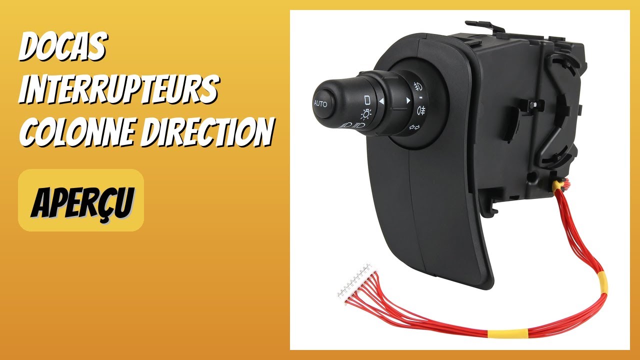 AVIS (2026) : DOCAS Interrupteurs colonne direction. DÉTAILS