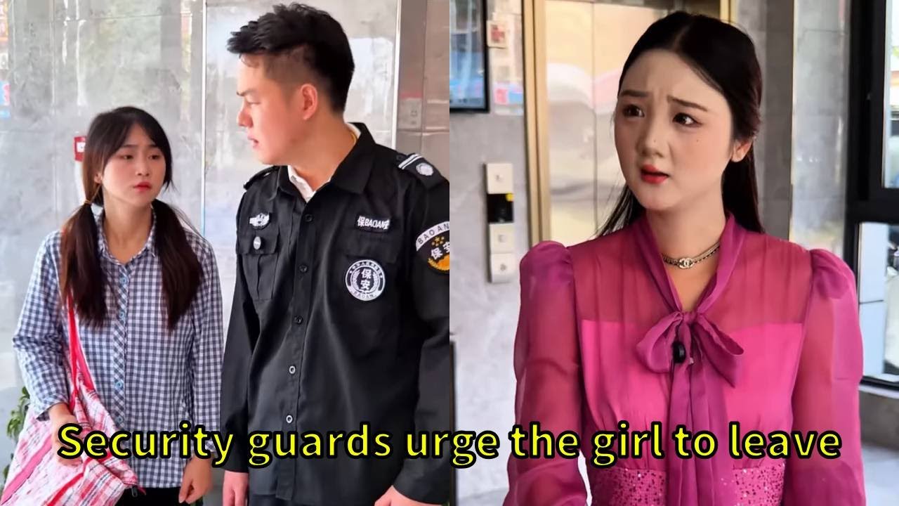 An arrogant security guard chased a girl away, but luckily the boss came to her aid!
