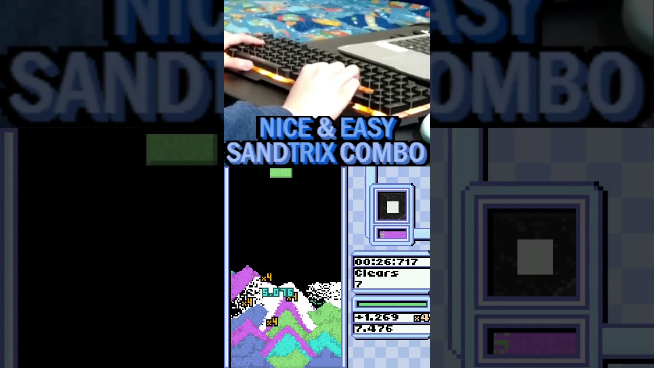 Nice & Easy Sandtrix Combo #shorts #tetris