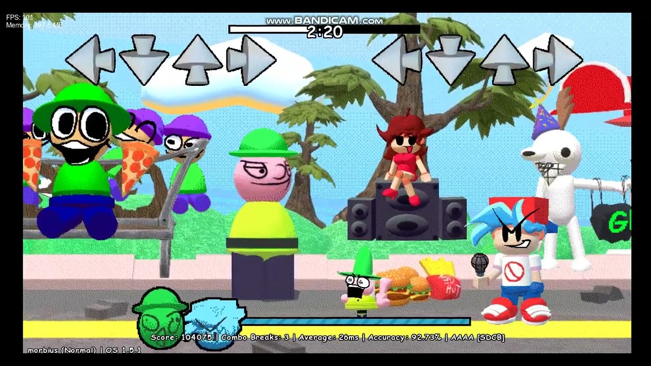 FNF { High effort Collection ( Dave and bambi ) OS engine Song : morbius
