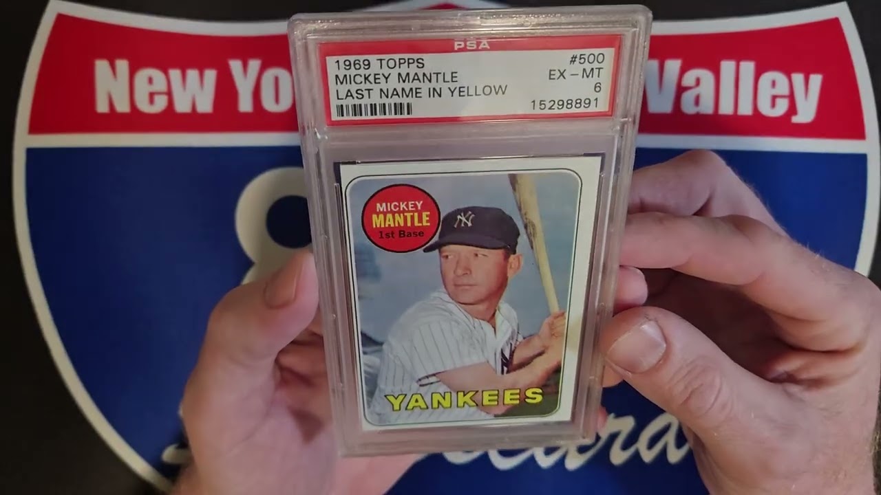 Mickey Mantle is the Hobby GOAT! 1969 Topps PSA 6 Grail card Veriswap trade!