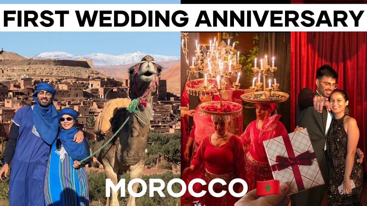 First Wedding Anniversary Vlog | Celebrating in Morocco (Atlas Mountains & Surprise Gift) 💝💕
