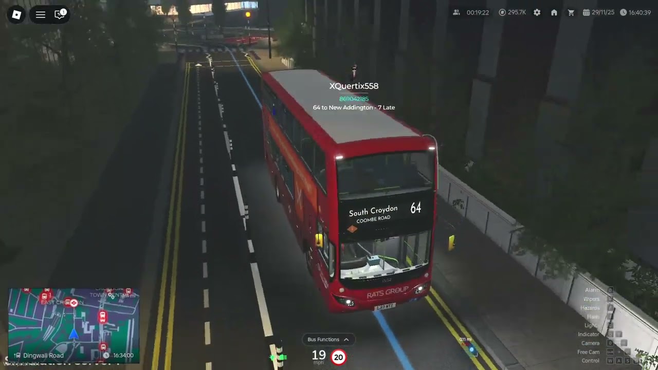 Roblox Croydon 64 Flood(Shift)Driving Sim Server THP(Depot)-SCCR