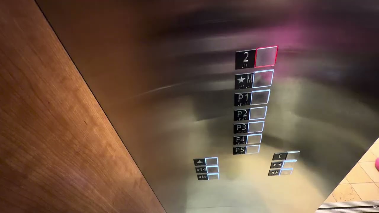 Schindler 5500 MRL traction elevators @ Yorkdale shopping centre E parkade North North York ON
