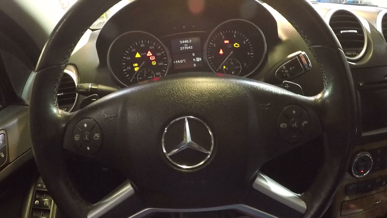 Диагностика Мерс МЛ 350 164.Авто сканер LAUNCH.