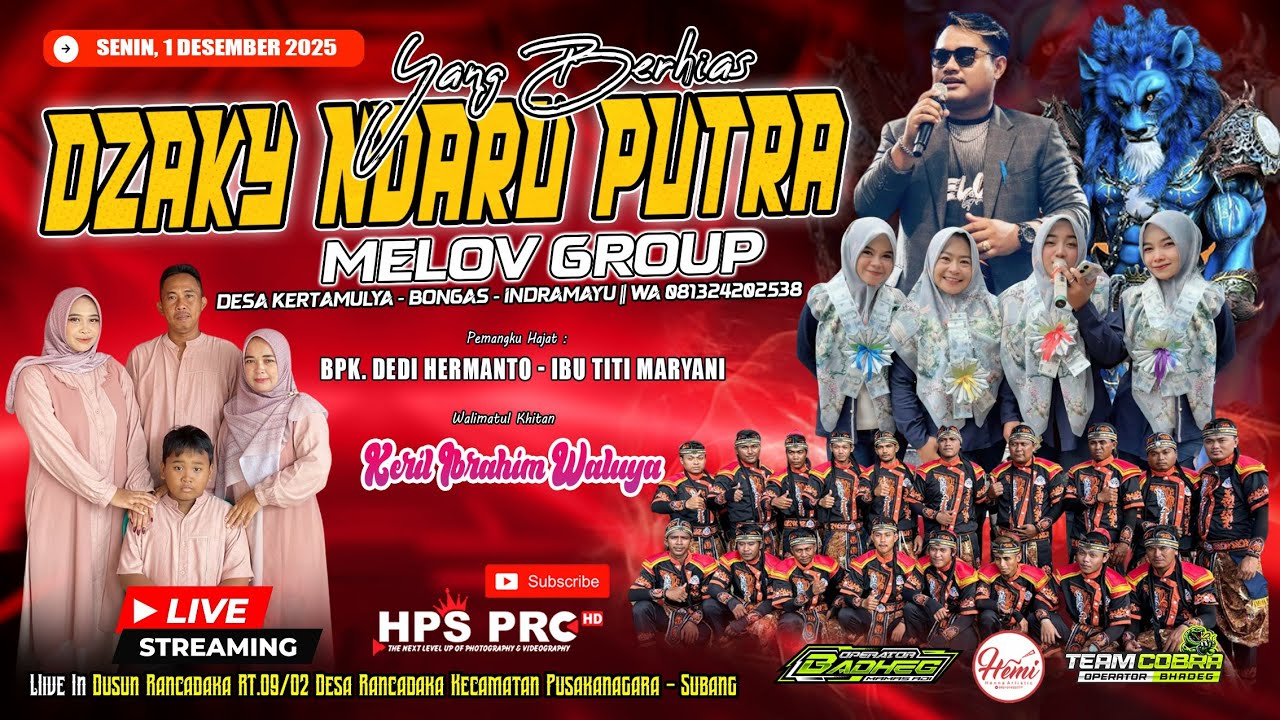 🔴LIVE NGARAK YANG BERHIAS DZAKY NDARU PUTRA | SENIN, 01 DESEMBER 2025 | RANCADAKA - PUSAKANAGARA SBG
