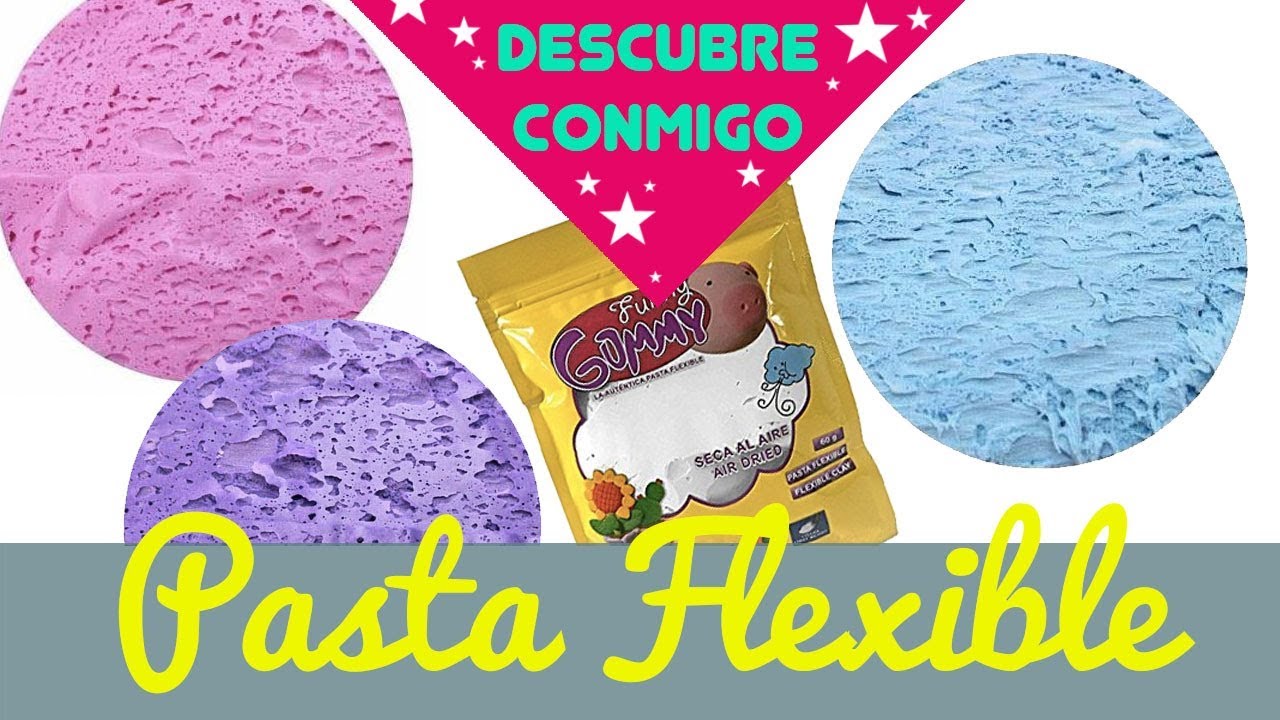 ¿qué es la pasta flexible moldeable Funny Gummy? como hacer figuras con foamy moldeable