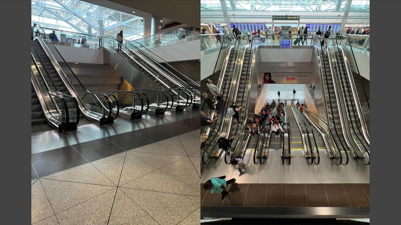 Denver Intl Airport C Gates ThyssenKrupp Escalators