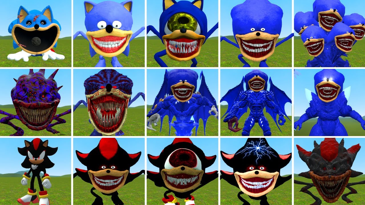 NEW EVOLUTION OF SONIC TAPES FAMILY WILL AMAZE YOU WITH THEIR POWER IN GARRY'S MOD!