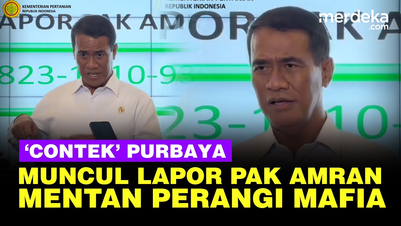 Usai Purbaya, Muncul Lapor Pak Amran Cara Mentan Perangi Mafia Pangan