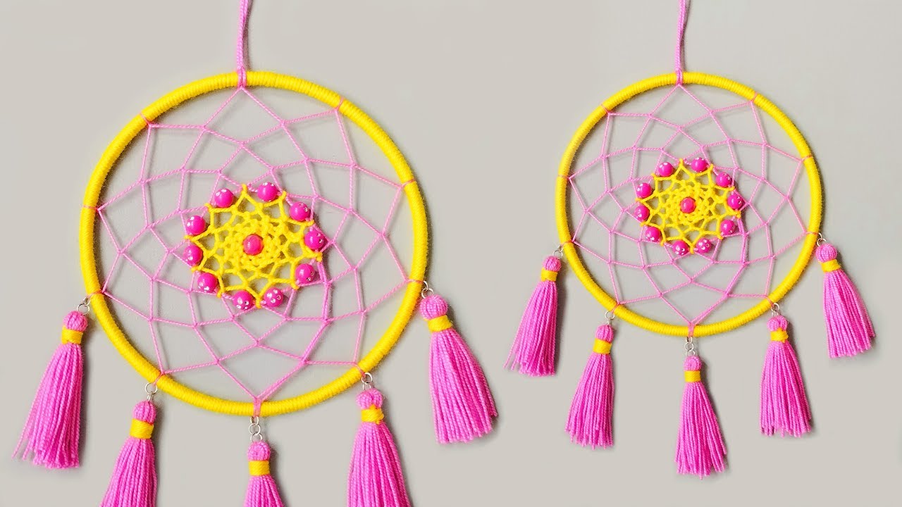 DIY COMO HACER UN ATRAPASUEÑOS FÁCIL 🌸HOW TO MAKE AN DREAMCATCHER AT HOME