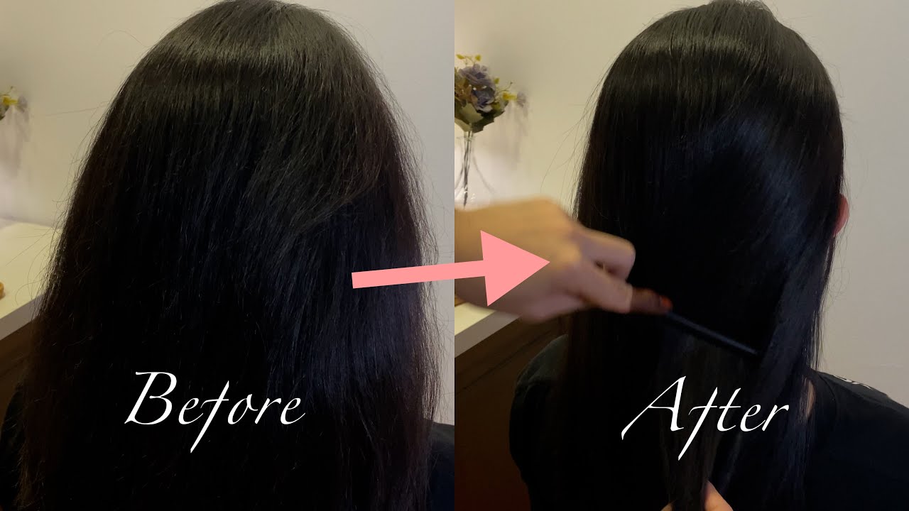 ASMR Straightening my friend hair | No talking