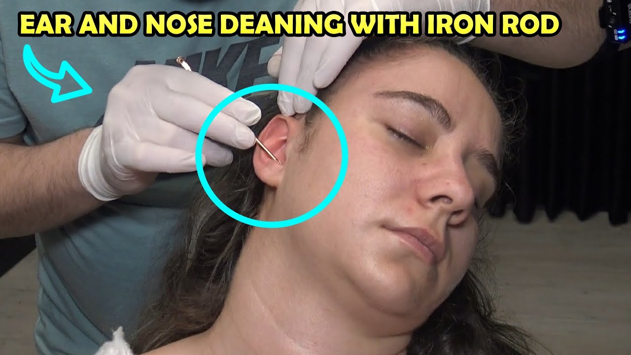 💈ASMR BARBER FEMALE EAR OIL CLEANING 💈 SKIN CARE 💈 Bayan Cilt Bakımı 💈 Foamy Ear,Face,Nose Massage