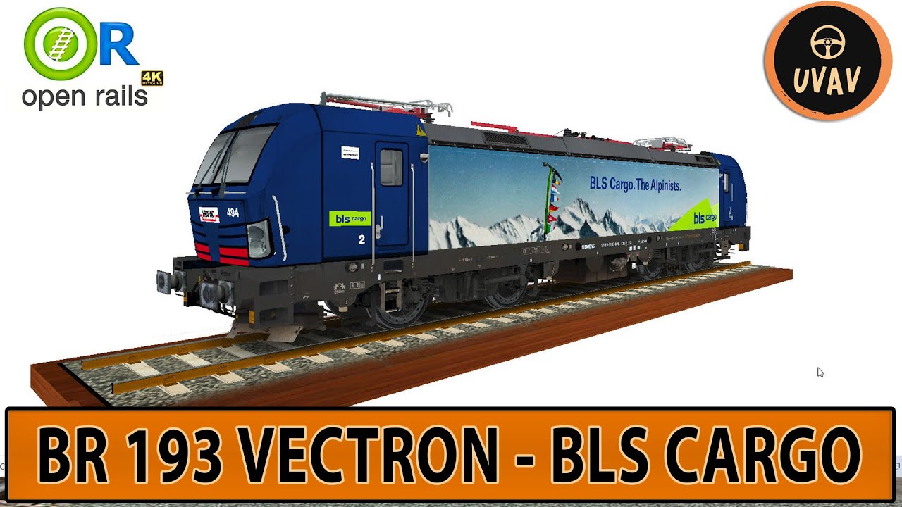 OPEN RAILS PROJECT REMASTERING 4K - MSTS - BR 193 VECTRON BLS CARGO THE ALPINISTS