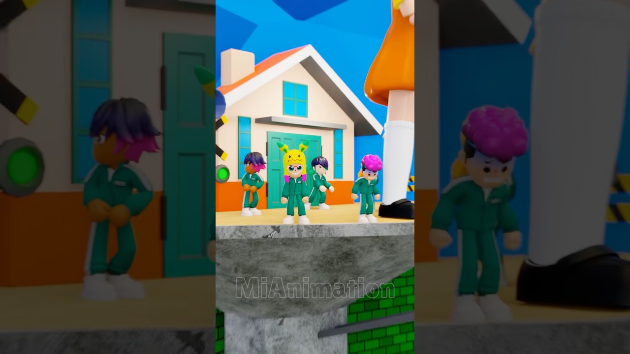 BUG?🦑Jump Rope Squid Game Meme PK XD #pkxd #squidgame #challenge #jumprope #shorts
