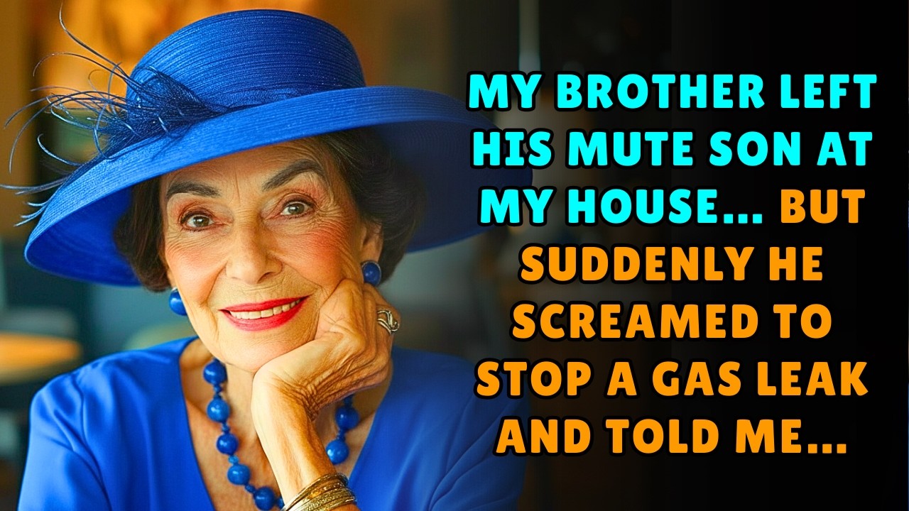 My Brother Left His Mute Son at My House… But Suddenly He Screamed to Stop a Gas Leak and Told Me…