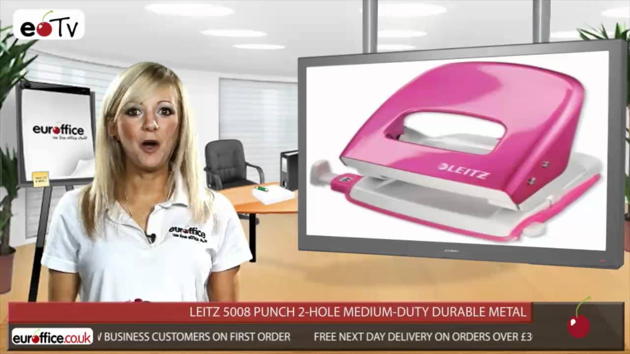 Leitz 5008 Punch 2-Hole Medium-duty Durable Metal