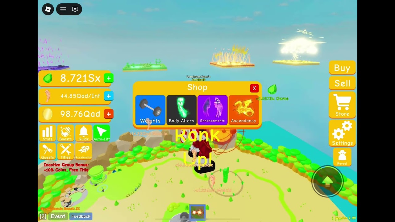 STAGE 20 divine LIFTING SIMULATOR *I got on leaderboard 