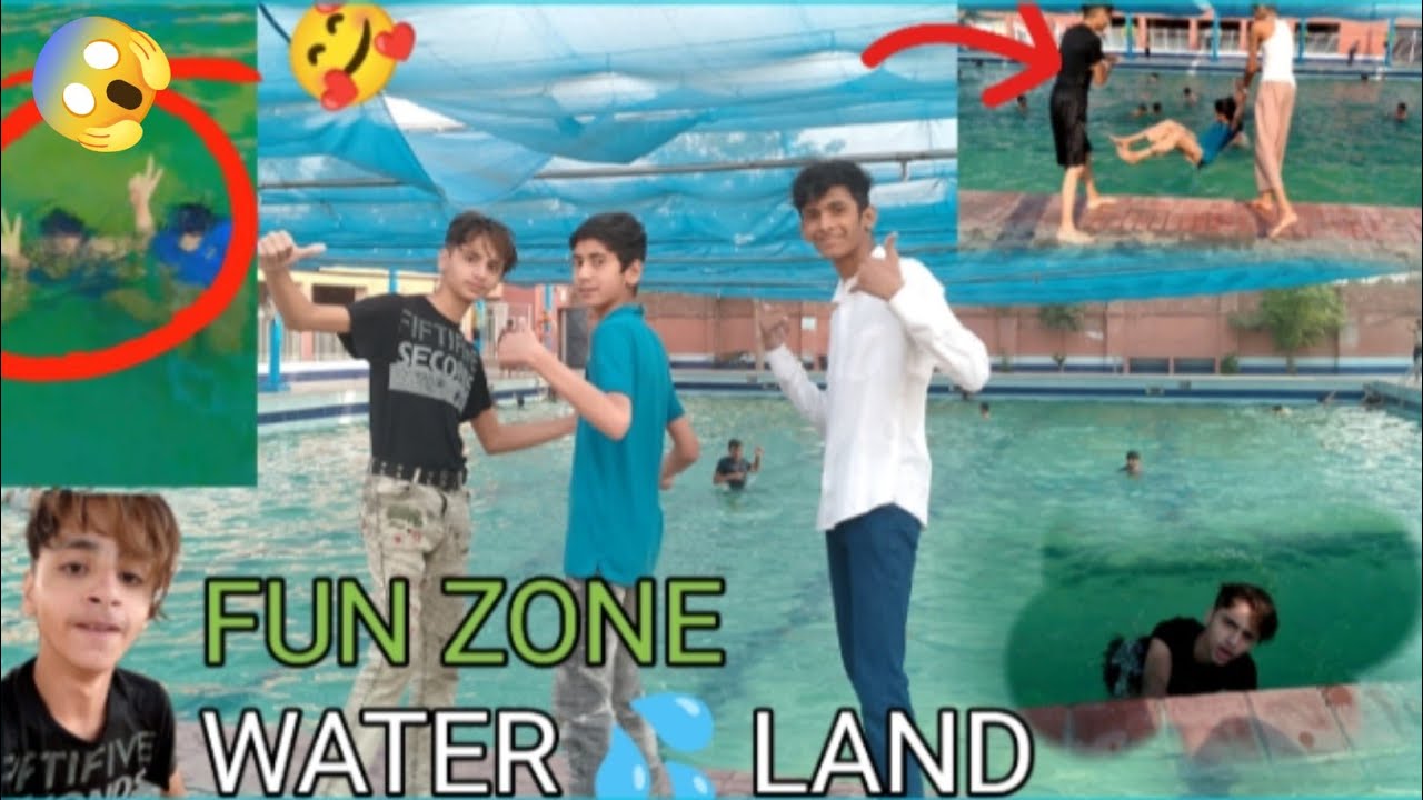 FUN ZONE water and swimming 🏊‍♂️ pool hero jutt vlogs