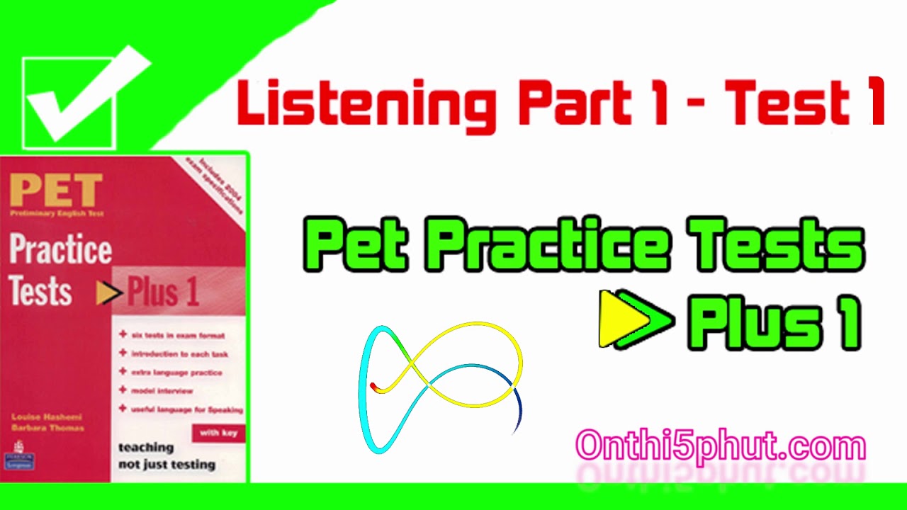 Pet practice tests plus 1 | Listening Part 1 &ndash; Test 1