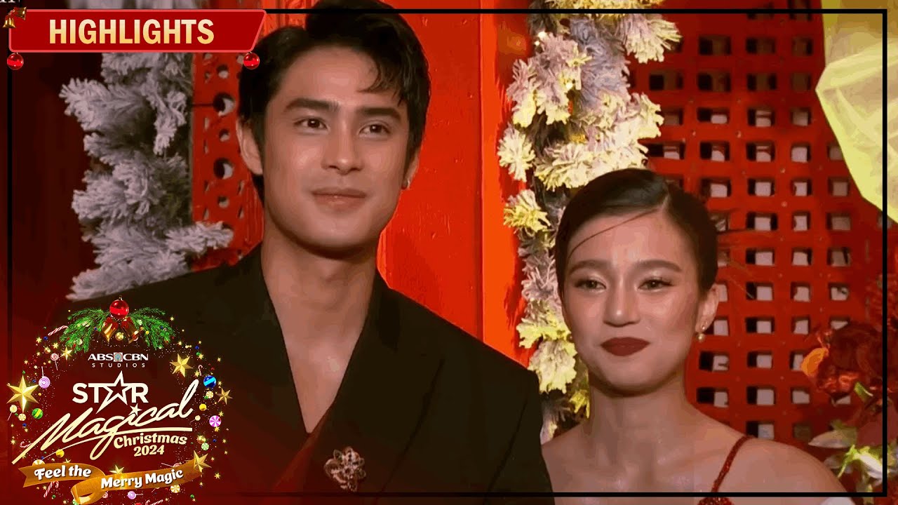 DonBelle serves merry moments of kilig on the white carpet | Star Magical Christmas 2024