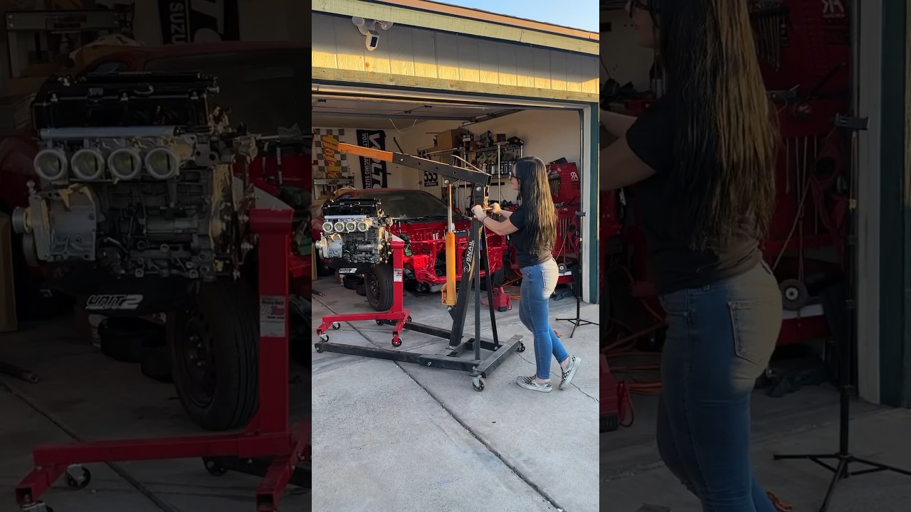 Happy 4th! Taking the k24 off the engine stand
