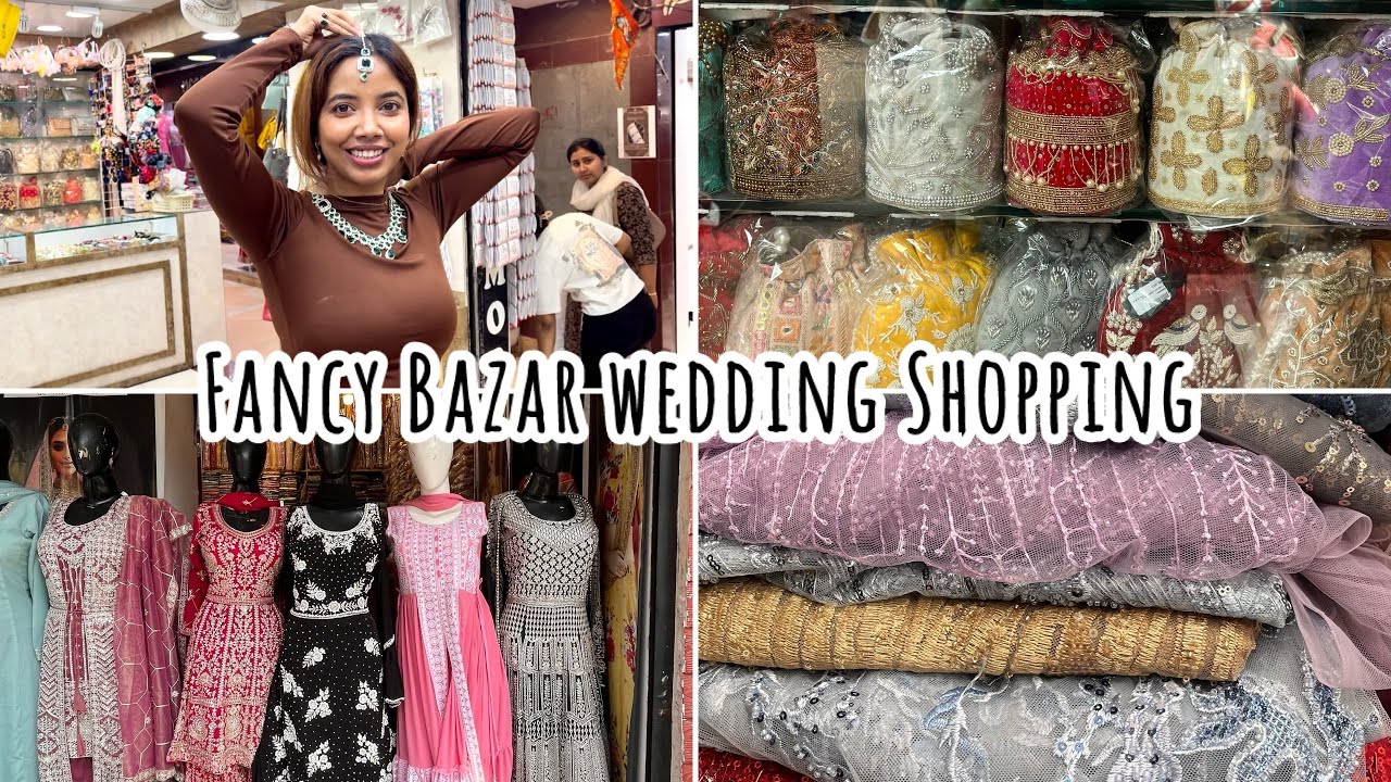 Wedding shopping in Fancy Bazar/ wholesale fabric market/ Jewellery shopping 