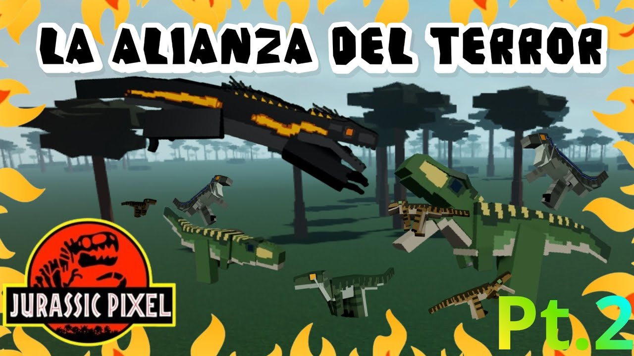 🔥 ¡LA ALIANZA DEL TERROR! INDORAPTOR Y SU EJÉRCITO SALEN DE CAZA 🔥 | Jurassic Pixel 💀💥 PT. 2