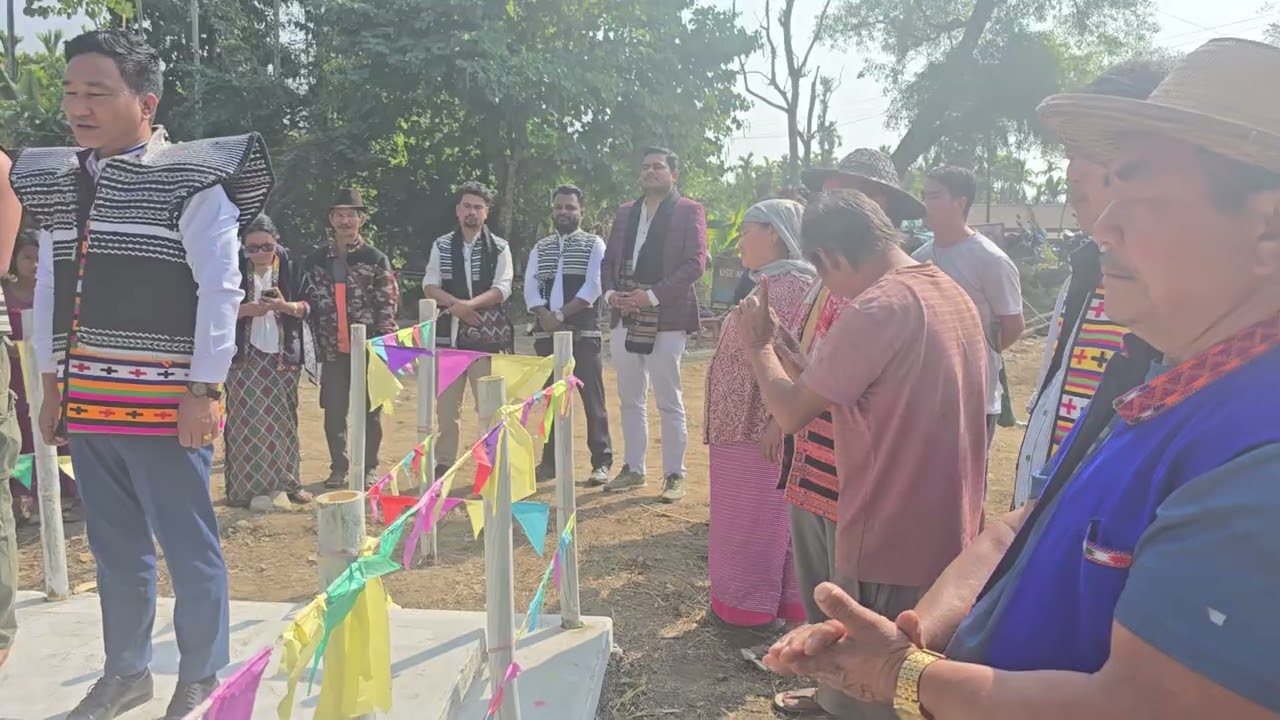  Reh Festival flag hosting 1,feb 2026. At Iduli village.