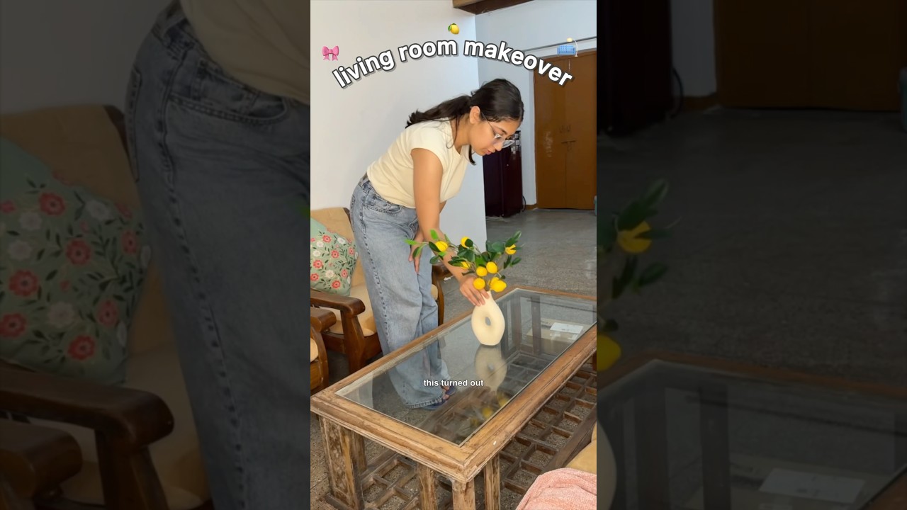 LIVING ROOM MAKEOVER *pinterest inspired*🛋️✨ #trending #shorts