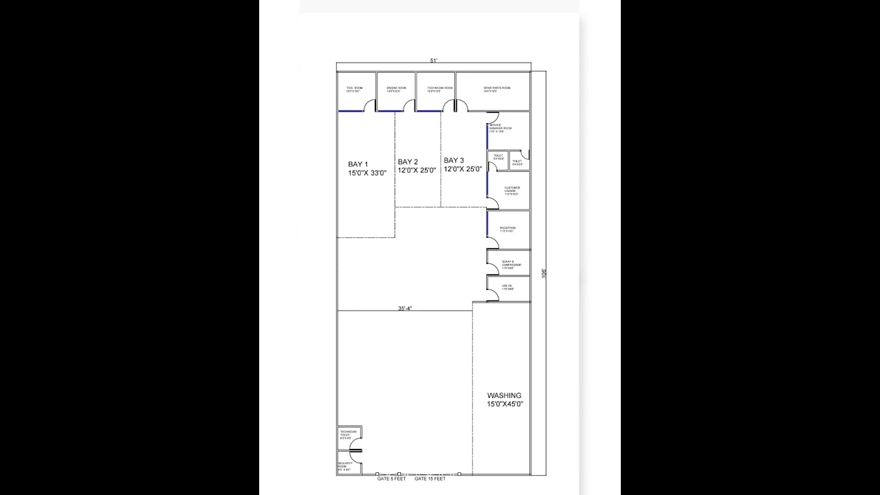 #car #workshop #layout #plan three different plot size.