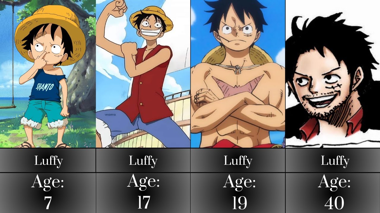 Evolution of One Piece Characters