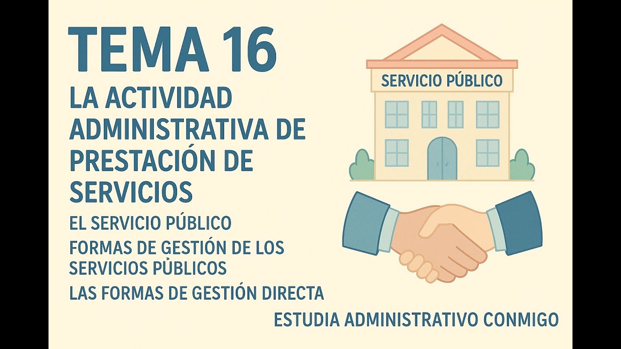 Tema 16 - Actividad Administrativa y Servicios P&uacute;blicos Locales - Estudia administrativo conmigo