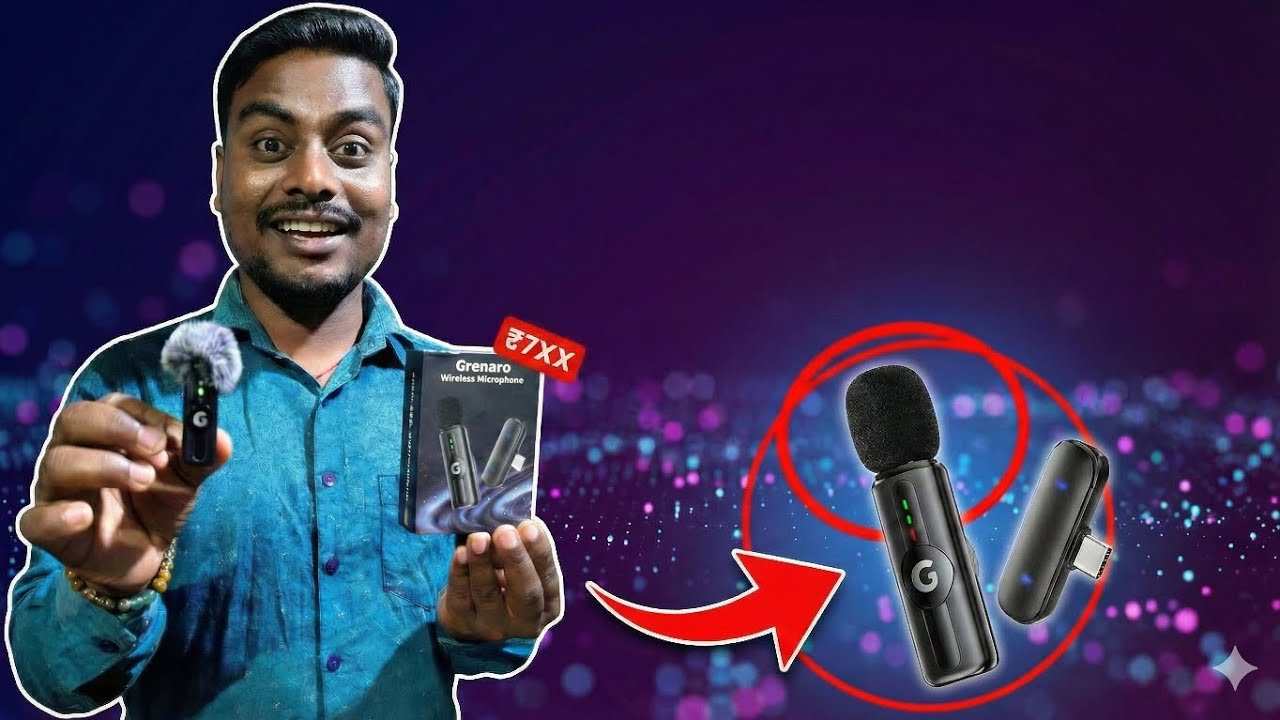 Best wireless mic under 1000?🤯 grenaro mic full review 