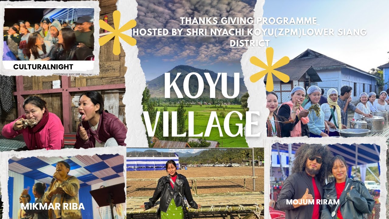 Thanks giving program 🥰hosted by shri nyachi Koyu (zpm)lower Siang district🪴🎵cultural night