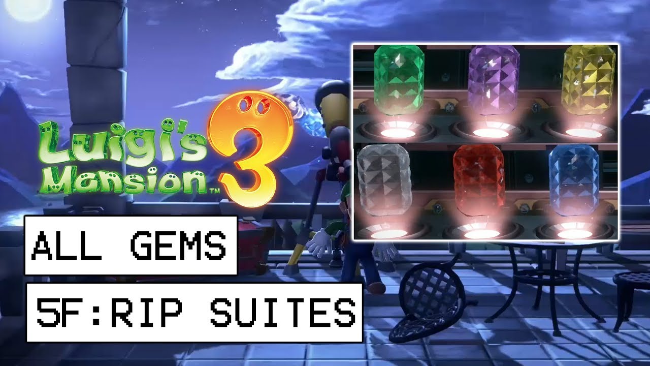 Luigi's Mansion 3 All Gem Locations - 5F: RIP Suites