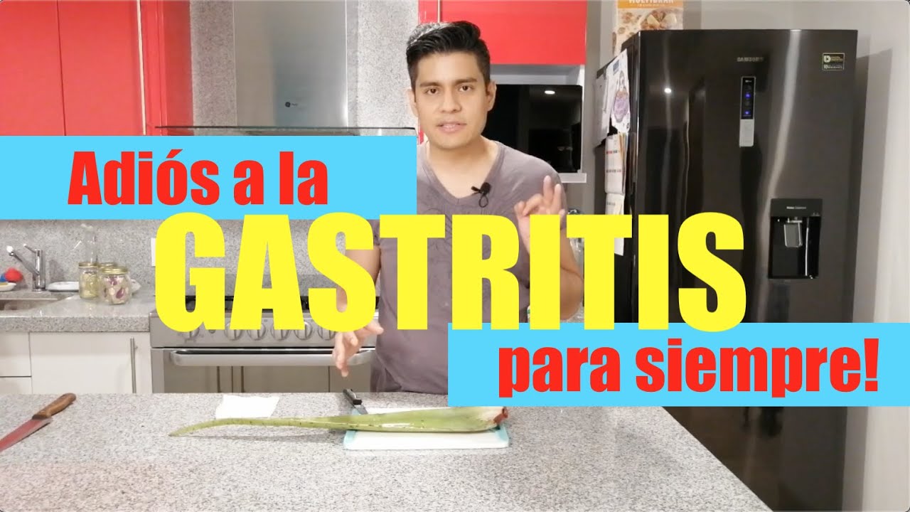 Cómo curar la GASTRITIS con sábila ✅  remedio casero para la gastritis 💪