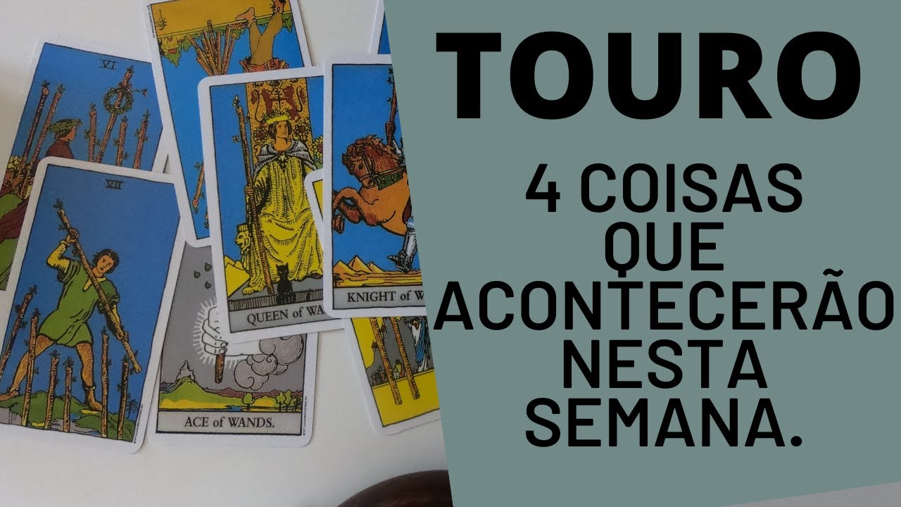 TOURO♉| 4 REVELA&Ccedil;&Otilde;ES PARA ESTA SEMANA! (HOR&Oacute;SCOPO/TAROT).