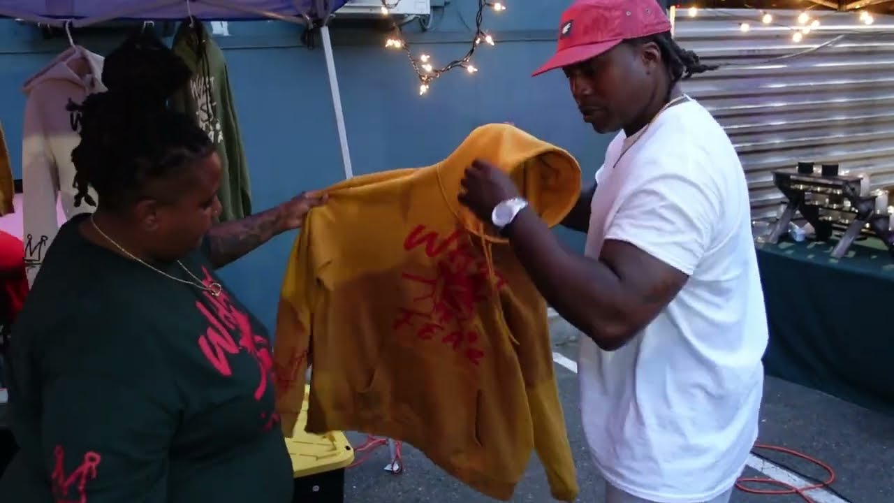 Meeting some venders out at Fremont Fridays with Torry 
