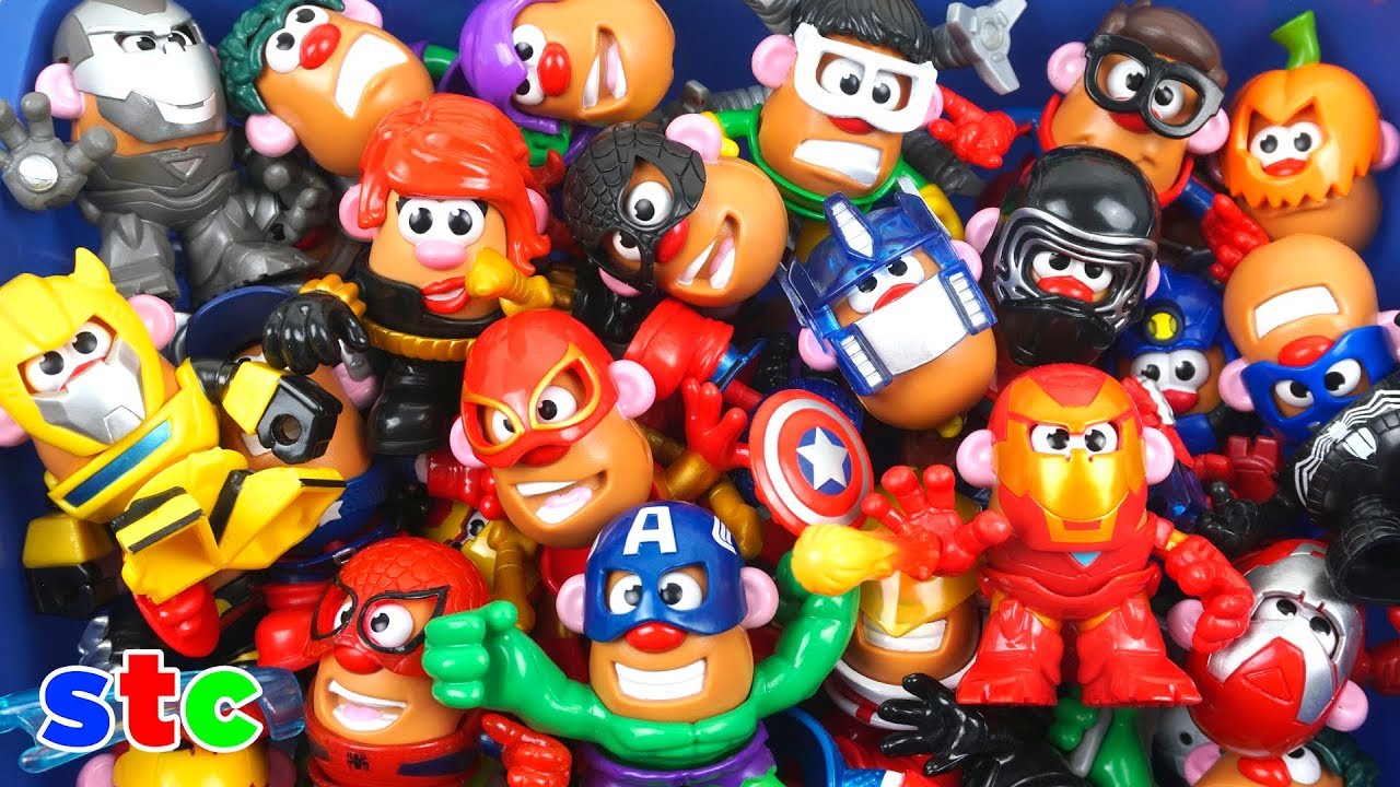 Caja Gigante de Patatas de los Avengers y Transformers - Colección Completa Cara de papa