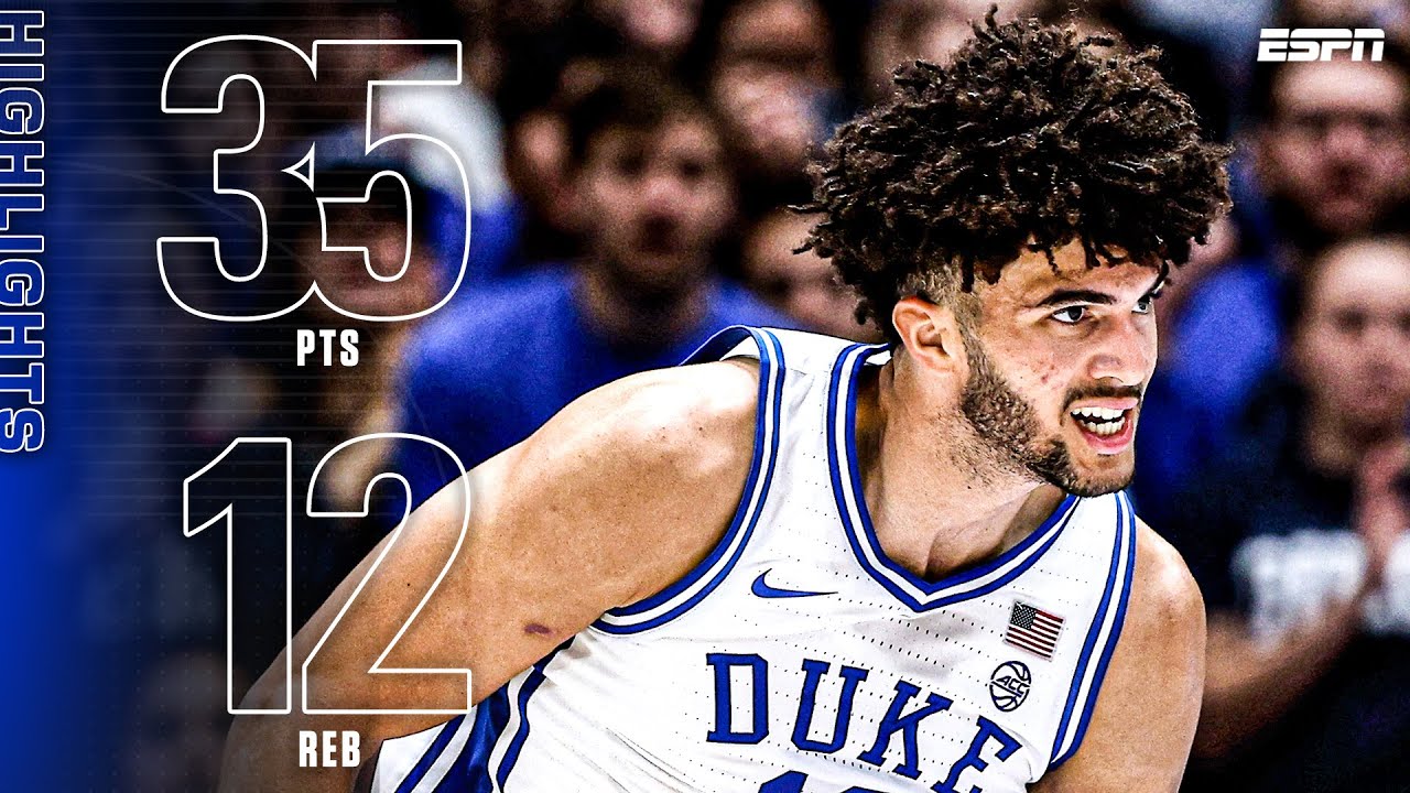Cameron Boozer HIGHLIGHTS 🎥 35 PTS & 12 REB in Duke's 4th win of the season | ESPN CBB