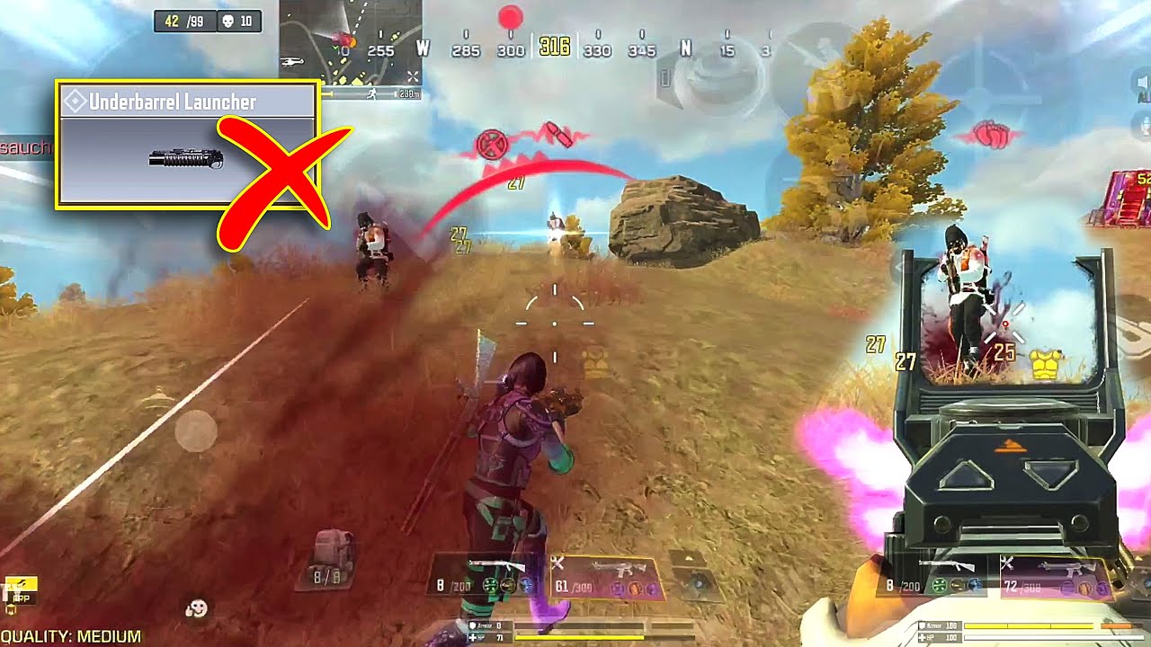 I Tried *NEW* M4 Attachment ( Underbarrel Launcher ) But it Didn't Work in BR 😢