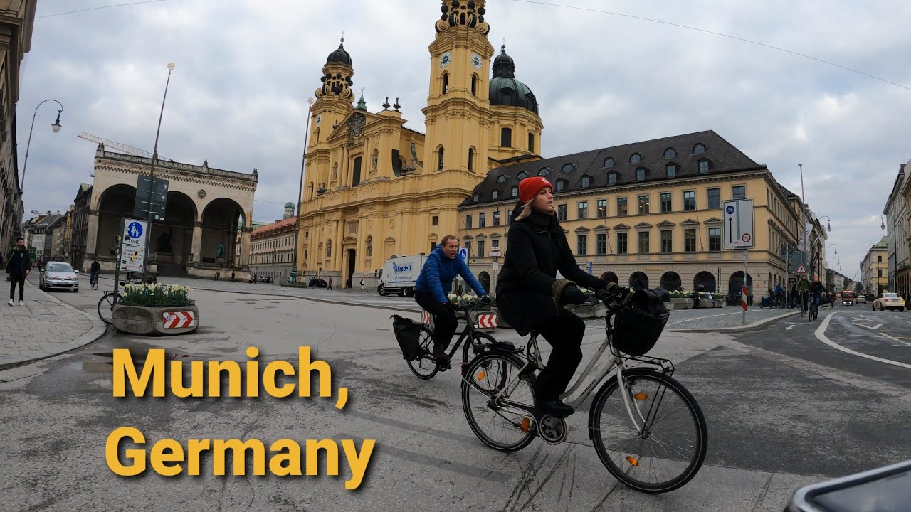 10 Minutes Virtual Urban Cycling Ride | City of Munich, Germany | Indoor Cycling Video