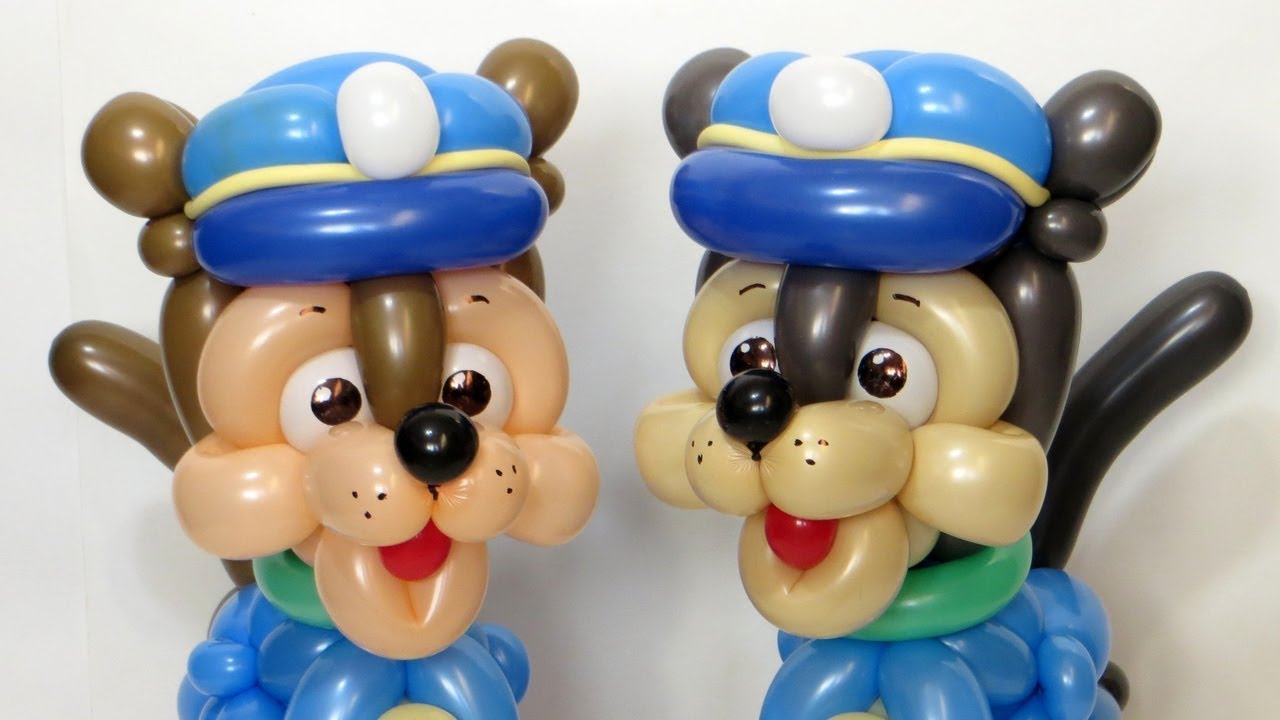 Голова Гончика из шаров / Paw Patrol head from balloons (Subtitles)