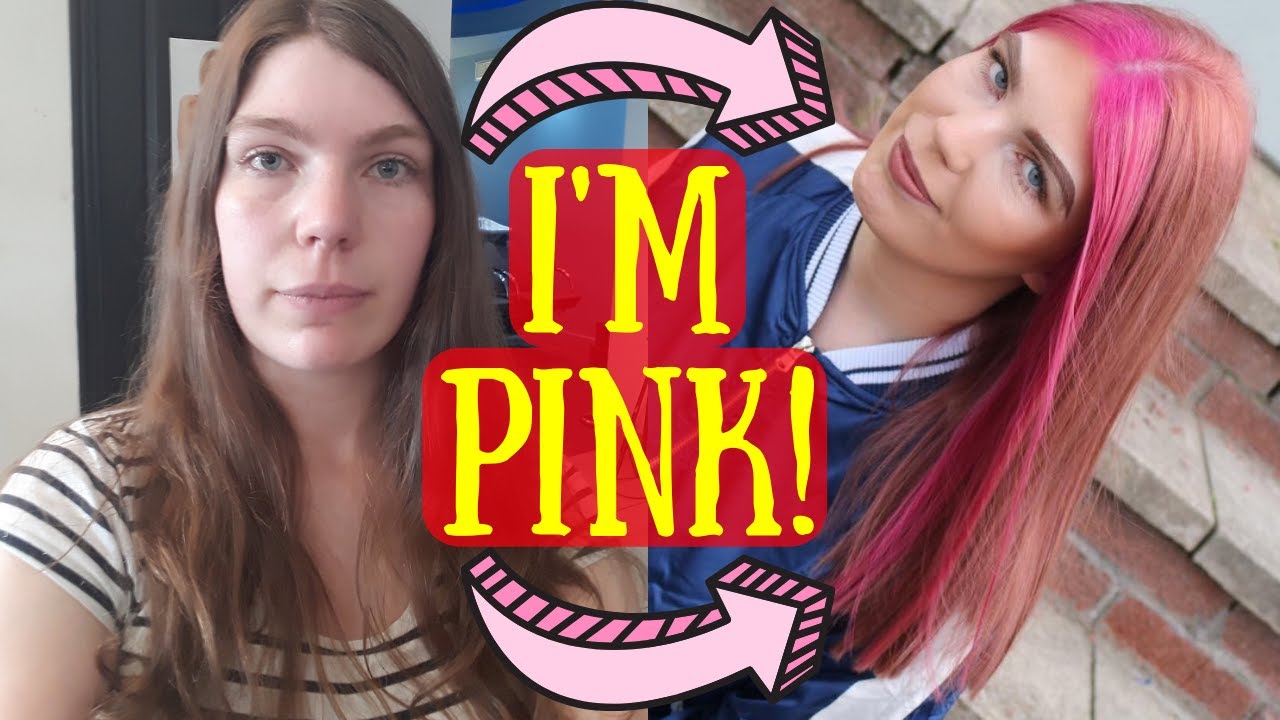 My Hair Modelling Experiences - The Hairdresser Dyed My Virgin Hair Bright Pink! | Kate's Adventures