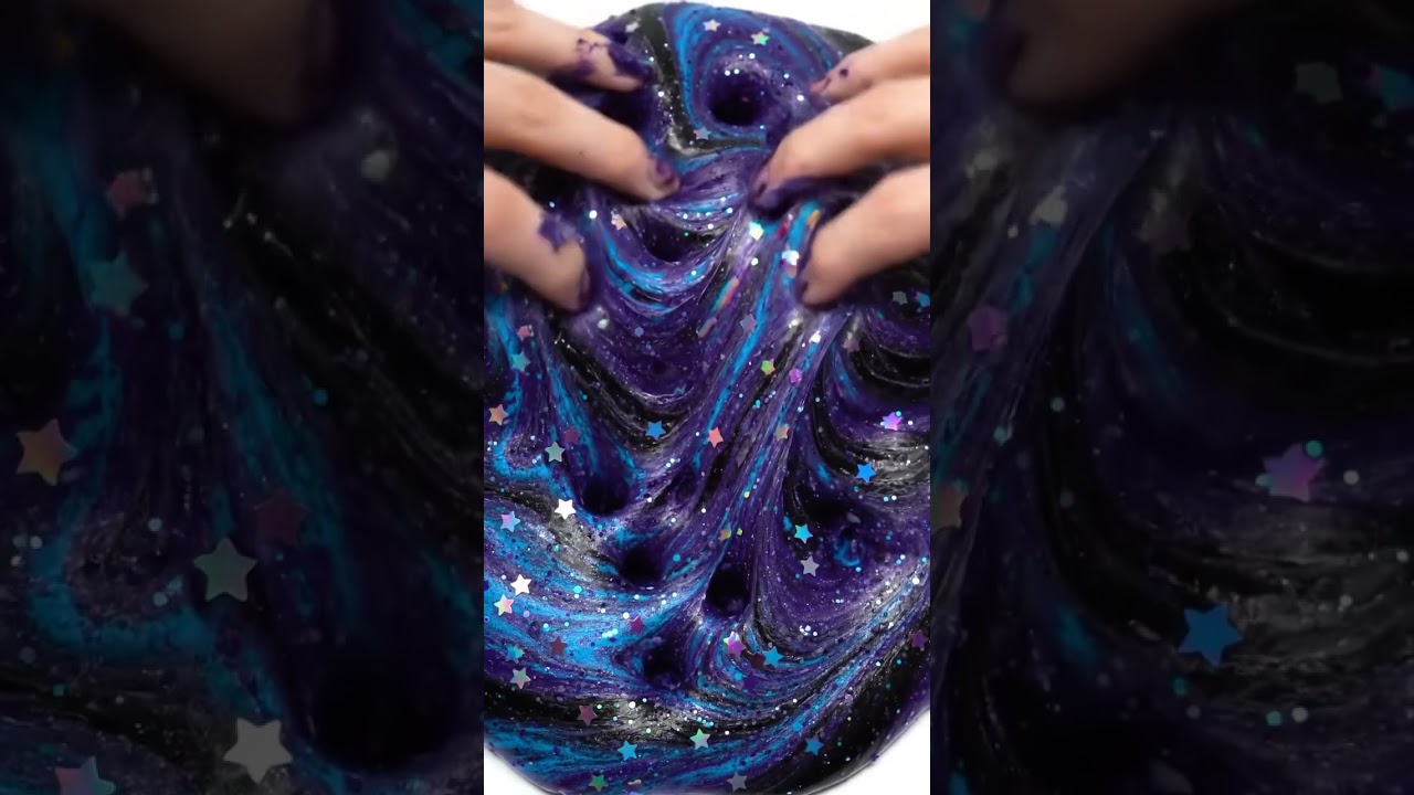 Satisfying Galaxy Slime Swirls ✨