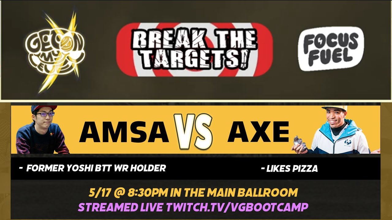 GOML X - Break The Targets Race - Axe Vs. aMSa - Smash Melee SSBM