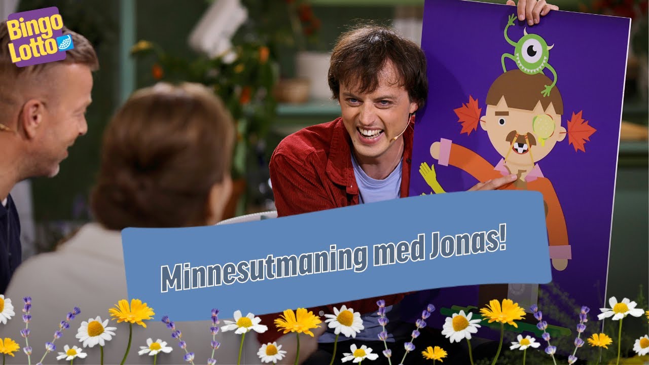 Minnesmästaren Jonas ger Agneta och Casper en minnesutmaning i BingoLottos Sommarkväll!