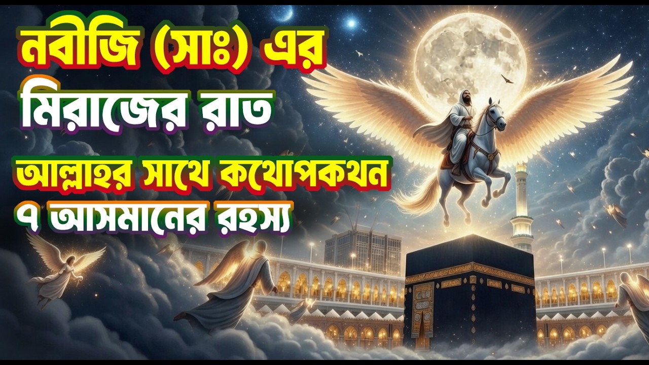 মিরাজের রাত | আল্লাহর সাথে রাসুল (সাঃ) এর কথোপকথন | ৭ আসমানের রহস্য | Miraj Kahini | Daily Amol Tv