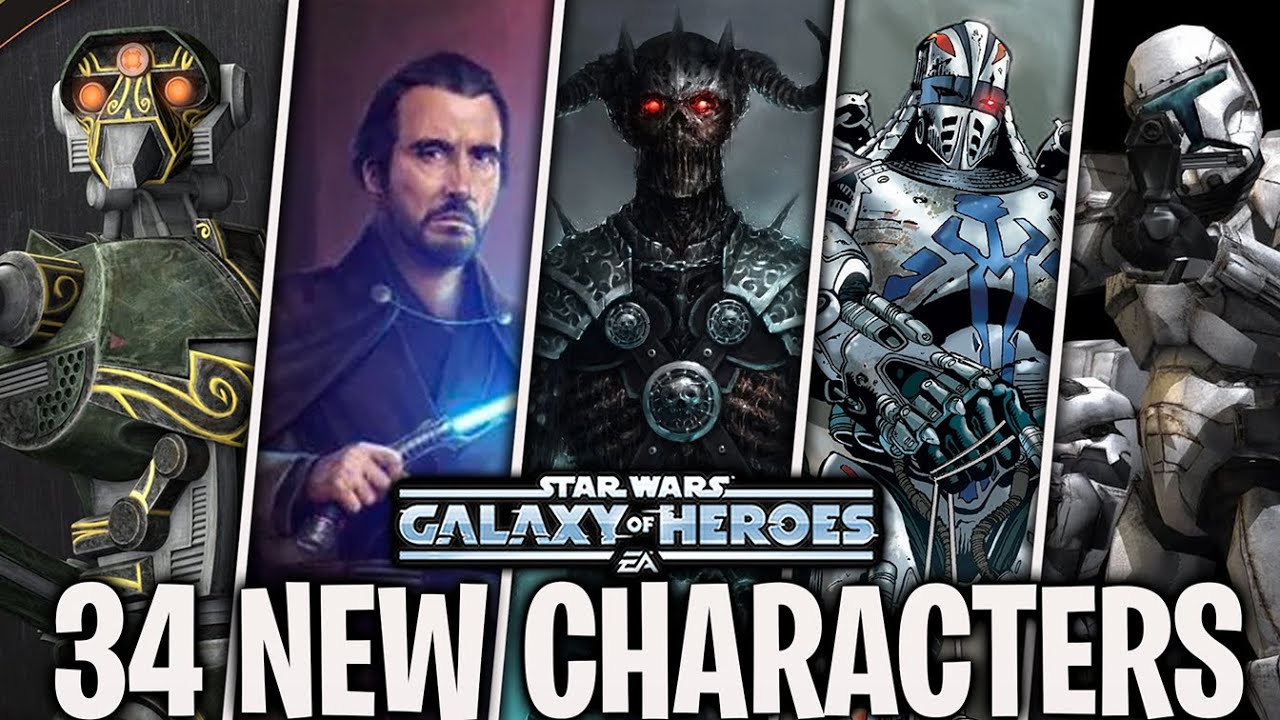 34 New Characters - 1 Character Added to ALL Factions - Star Wars: Galaxy of Heroes